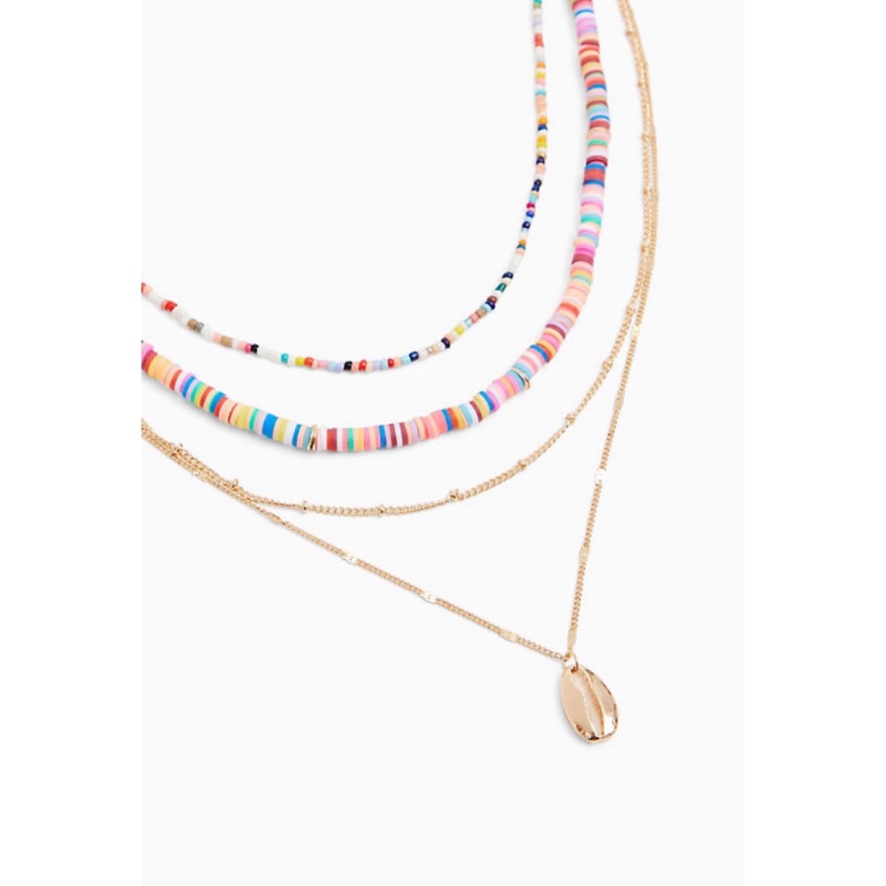 🆕Torrid Gold-tone & Multi Beaded Layered Necklace - Picture 3 of 4